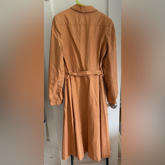 Vintage Sears Camel A-Line Trench Coat - Picture 8 of 10